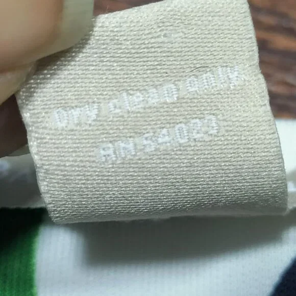 Banana Republic Geometric Preppy Twee Knee Length Wrap Dress Green/White Large - Picture 6 of 13